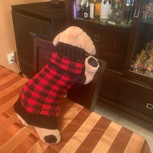 Handmade crocheted 🧶 dog sweater 🐶